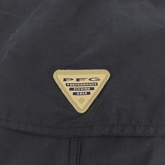 Columbia Jacket Womens Medium Navy PFG Hooded Full Zip Water Repellent Outdoor - Picture 12 of 12